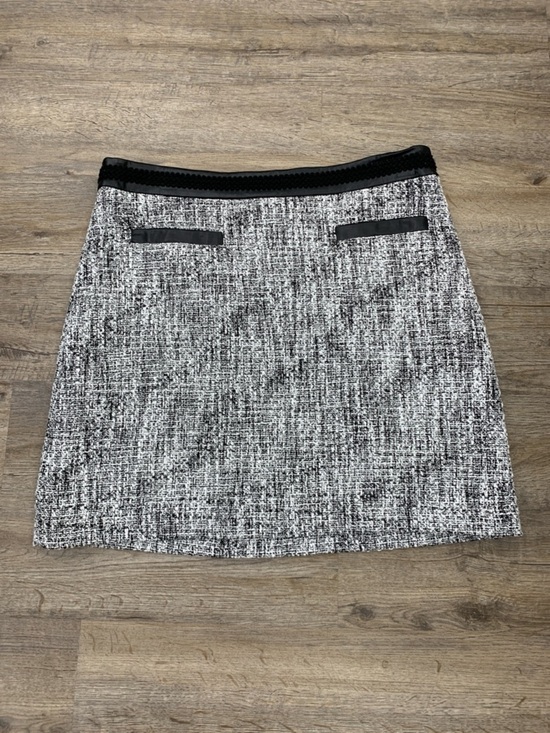 Karl Lagerfeld Dresses & Skirts - Karl Lagerfeld Black and White Tweed A-Line Skirt New With Tags